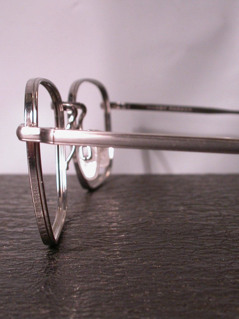Warby Parker Stanley Silver Steel Metal Eyeglasses Frames Made In Japan — image 3 of 8